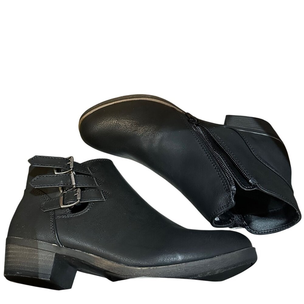 London Fog Womens Tommy Ankle Boot Size 6.5 Black Business Dress Up  Casual Cute